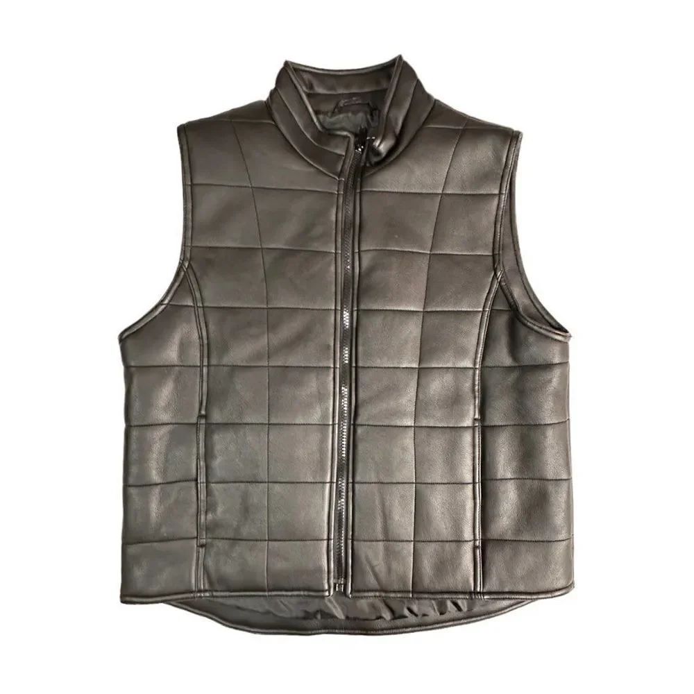 No boundaries black quilted zip vest black juniors size 7/9
